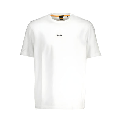 Tricou din bumbac organic alb Hugo Boss