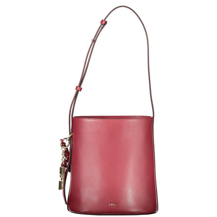 Furla Red Leather Bucket Bag