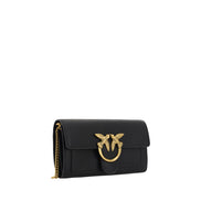 Portofel PINKO negru din piele Love One