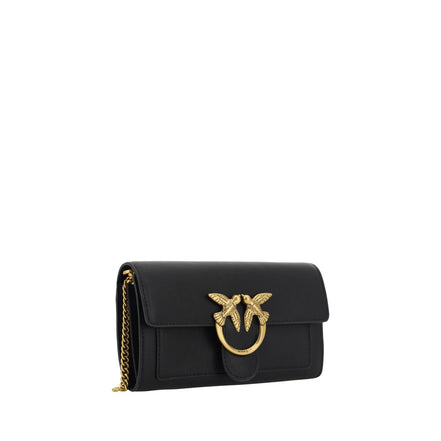 Portofel PINKO negru din piele Love One