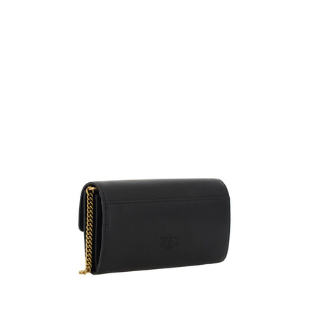 Portofel PINKO negru din piele Love One