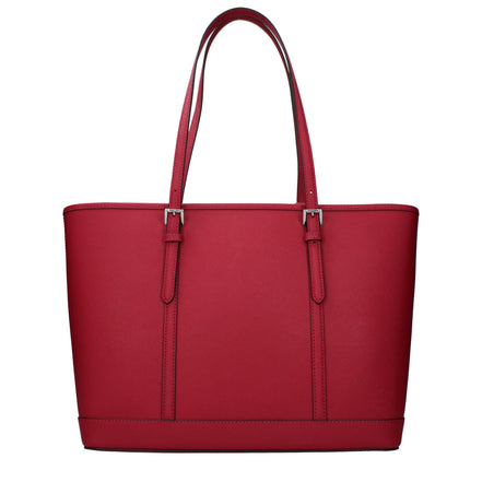 Geantă de umăr din piele roșie Michael Kors