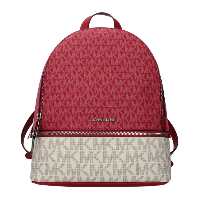 Rucsac Michael Kors din material textil bej