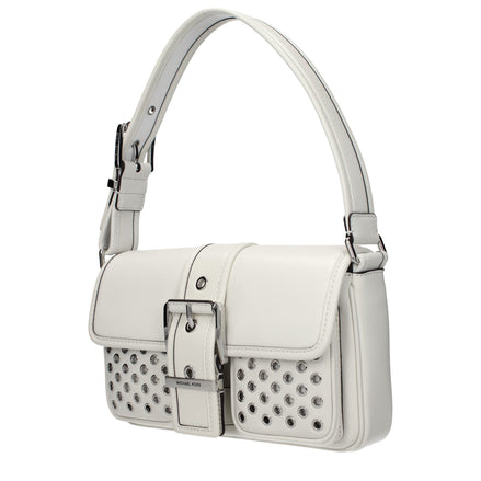 Geantă de umăr Michael Kors din piele albă
