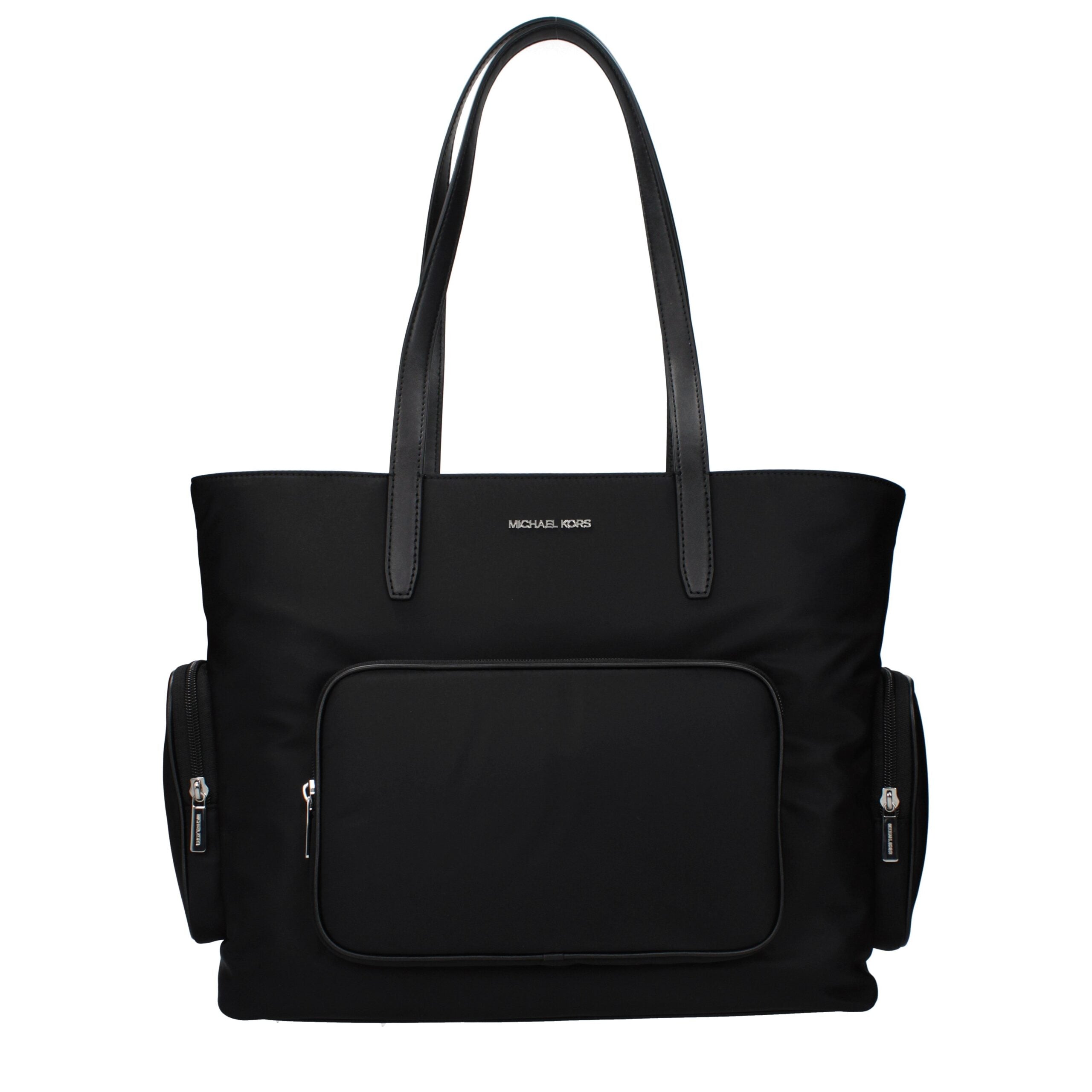 Geantă de umăr Michael Kors neagră din material textil