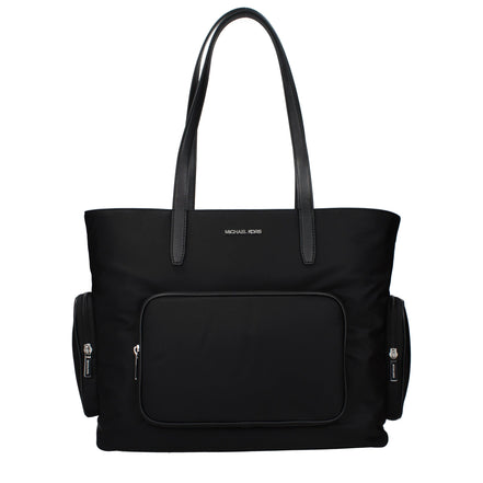 Geantă de umăr Michael Kors neagră din material textil