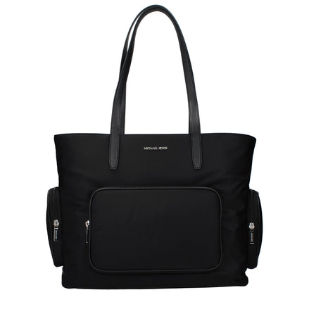 Geantă de umăr Michael Kors neagră din material textil