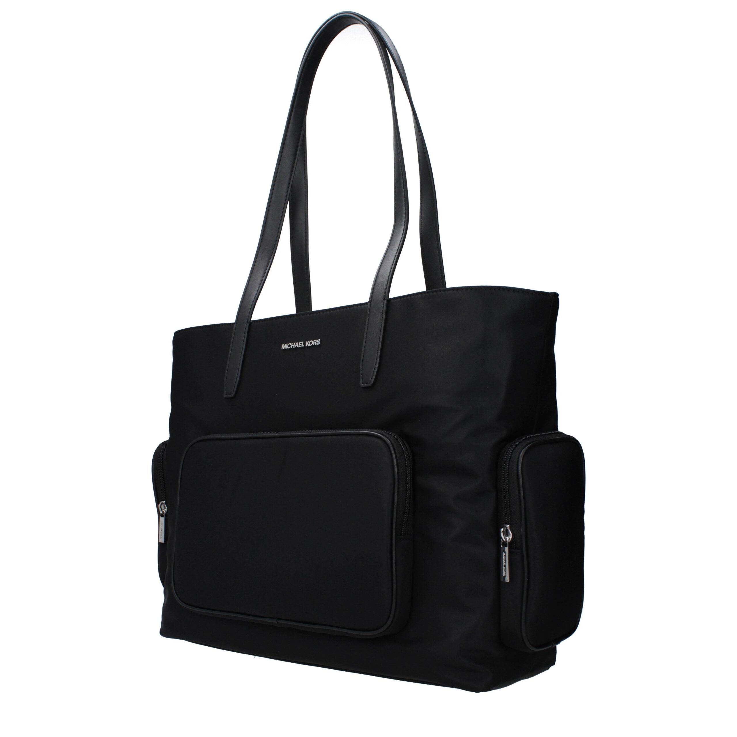 Geantă de umăr Michael Kors neagră din material textil
