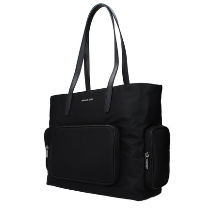 Geantă de umăr Michael Kors neagră din material textil