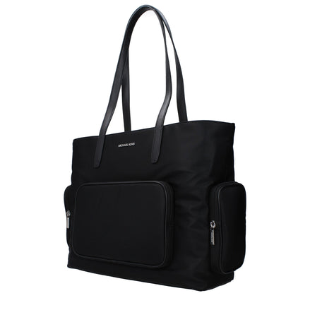 Geantă de umăr Michael Kors neagră din material textil