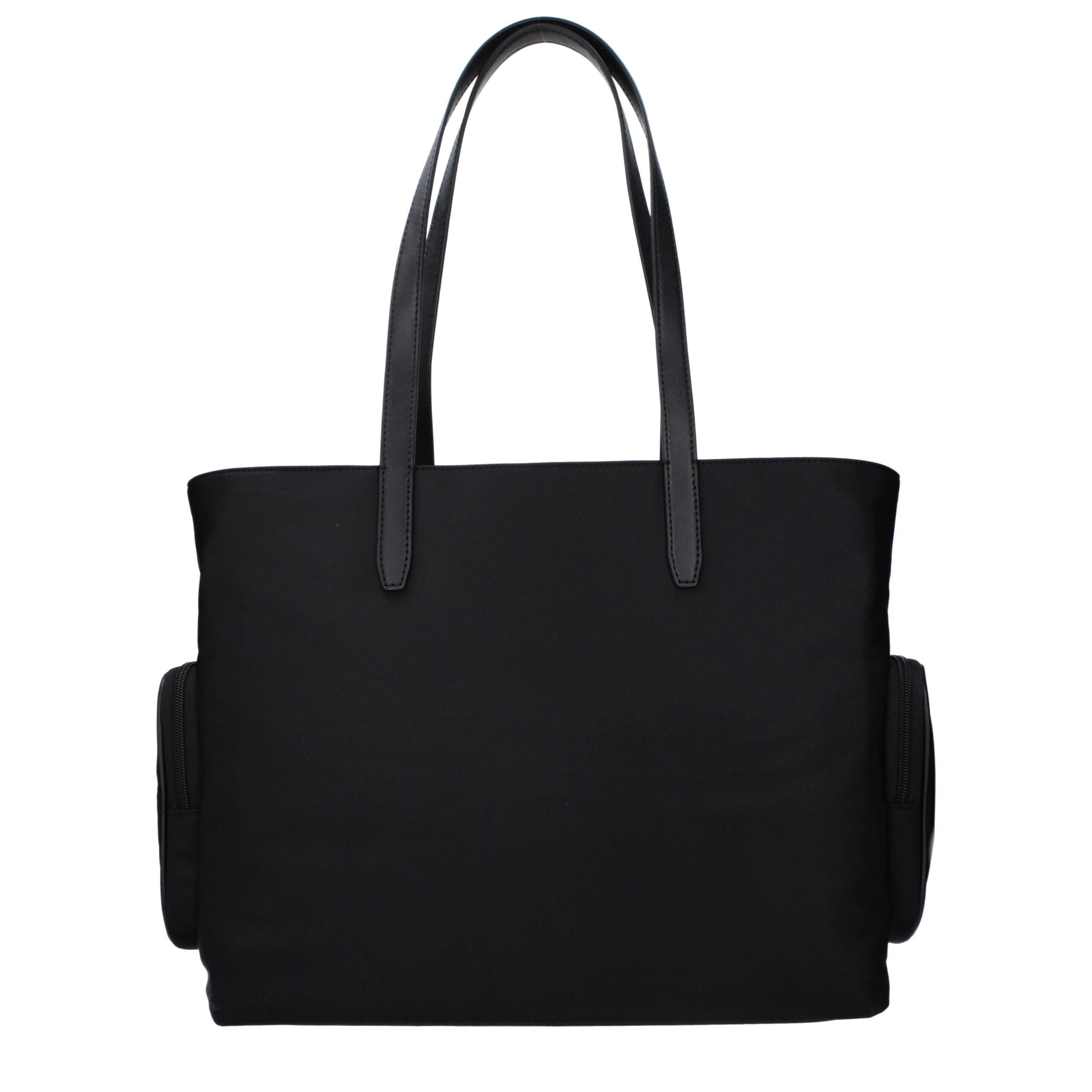 Geantă de umăr Michael Kors neagră din material textil