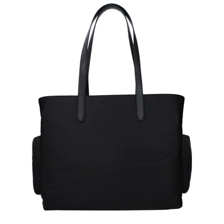 Geantă de umăr Michael Kors neagră din material textil
