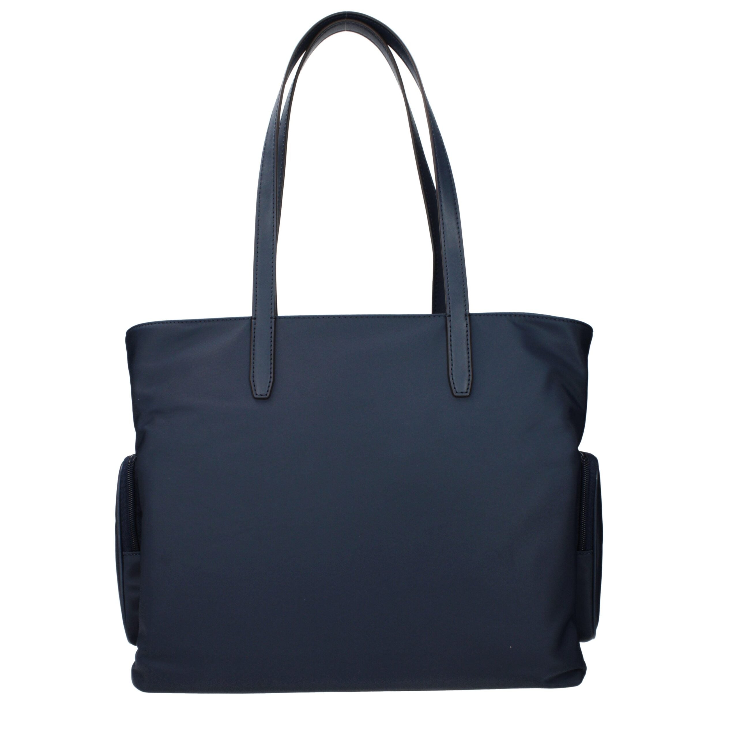 Geantă de umăr Michael Kors din material textil albastru