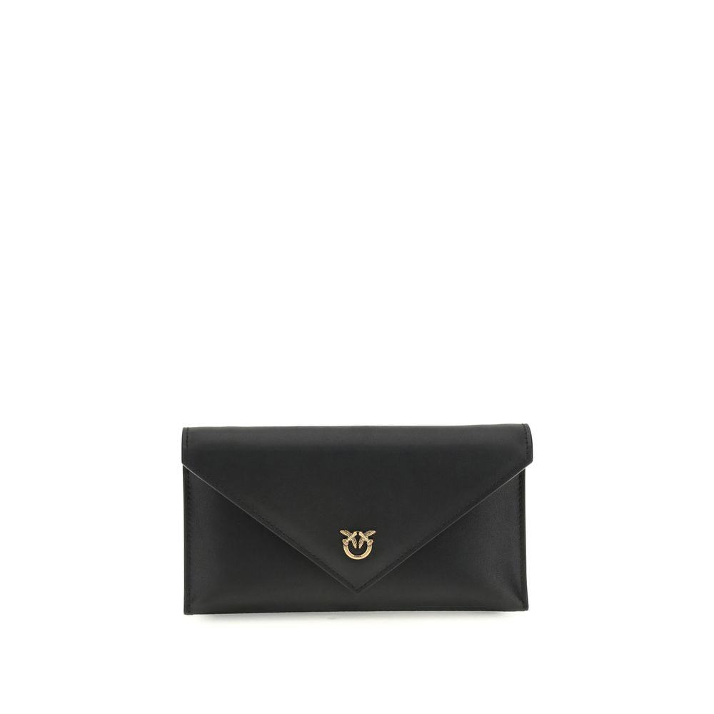 PINKO Poșetă Clutch Neagră din Piele