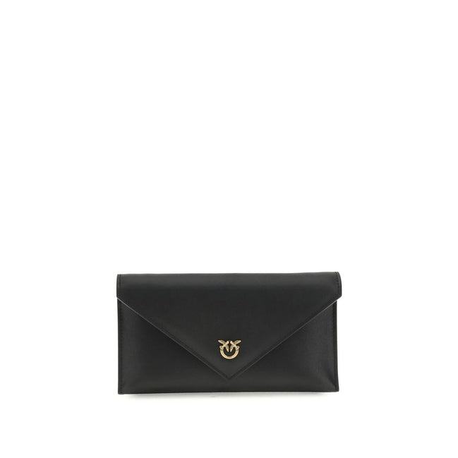 PINKO Poșetă Clutch Neagră din Piele
