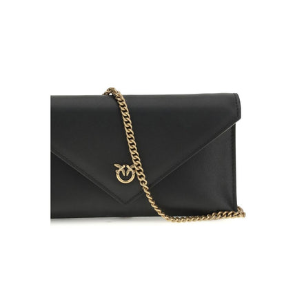 PINKO Poșetă Clutch Neagră din Piele
