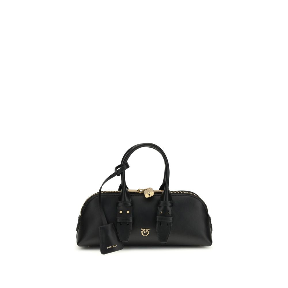 PINKO Black Escape Baguette Handbag