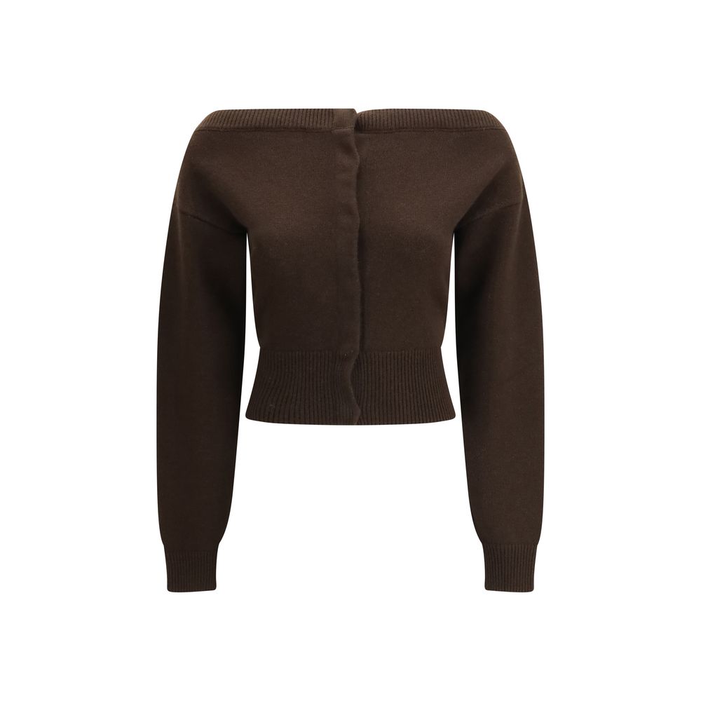 Cardigan de cașmir maro Tom Ford