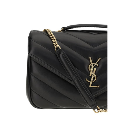 Saint Laurent Black Calf Leather Shoulder Bag