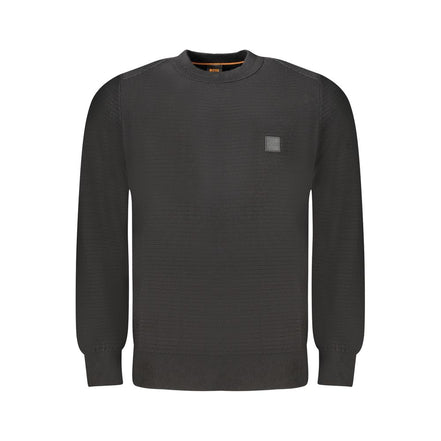 Hugo Boss Pulover Negru din Bumbac pentru Bărbați