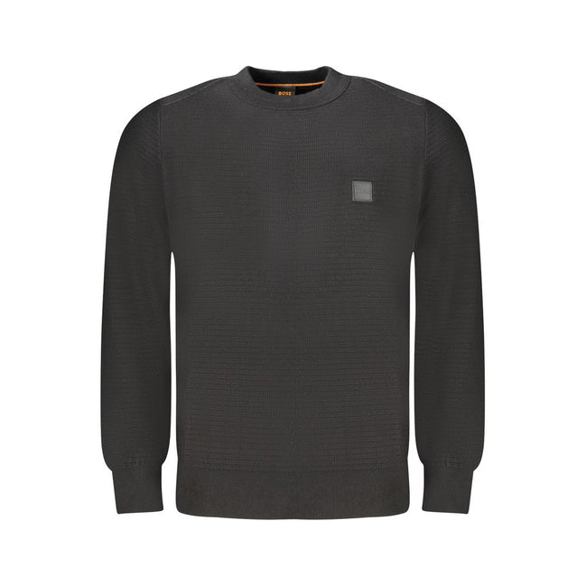 Hugo Boss Pulover Negru din Bumbac pentru Bărbați