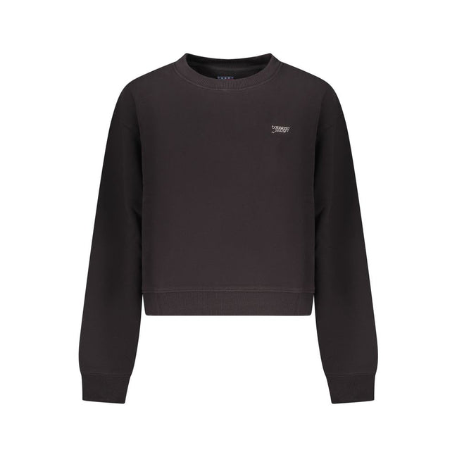 Tommy Hilfiger Black Cotton Women Sweatshirt