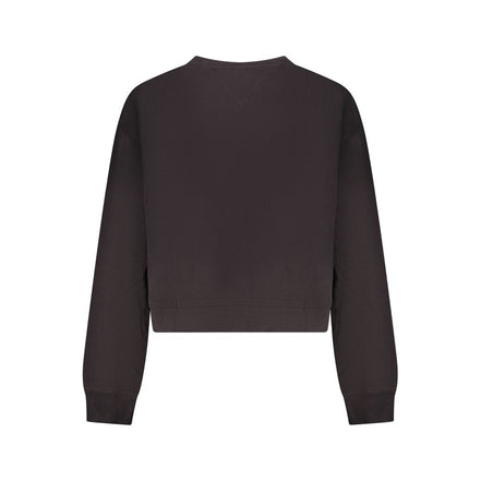 Tommy Hilfiger Black Cotton Women Sweatshirt