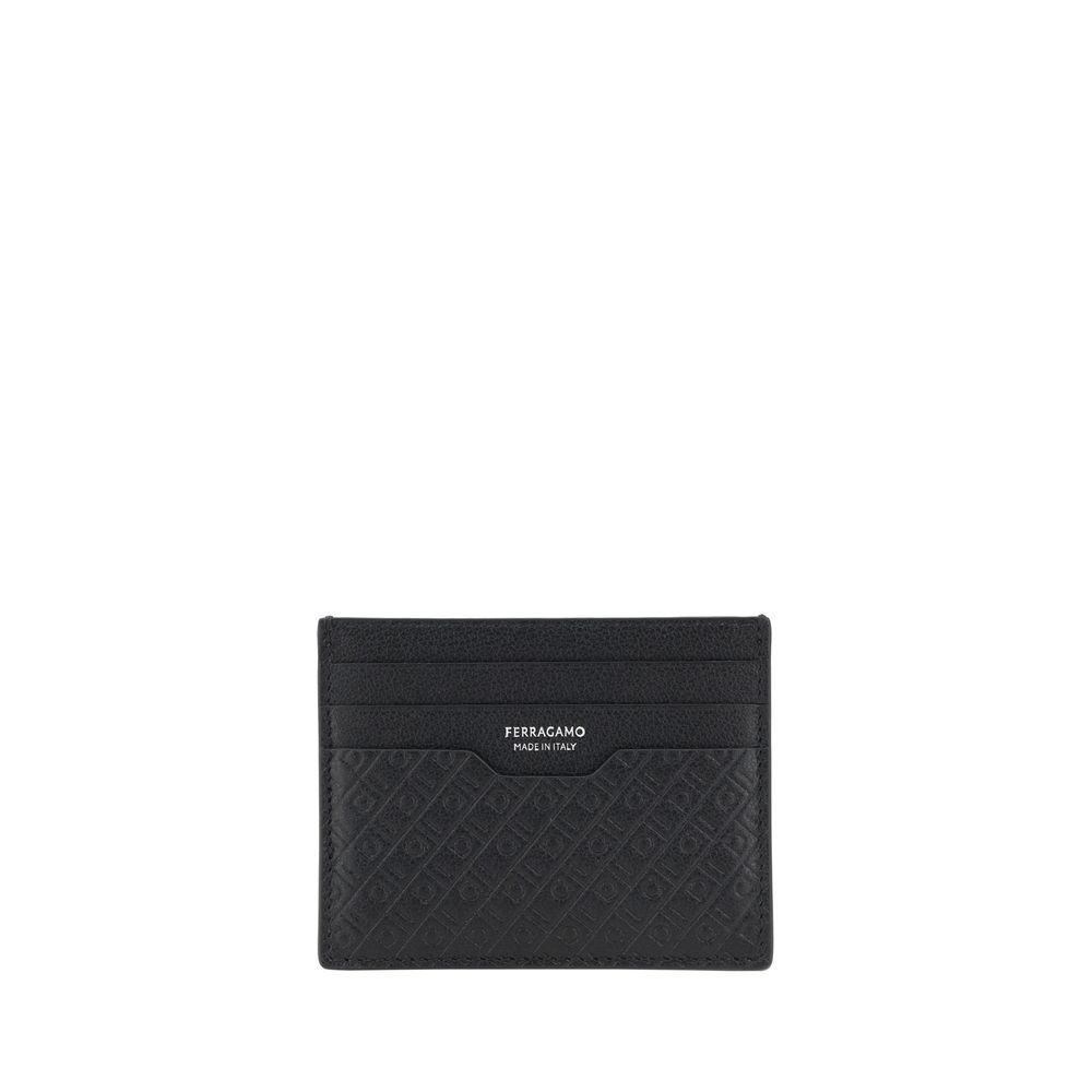 Ferragamo Portofel Negru din Piele de Vițel