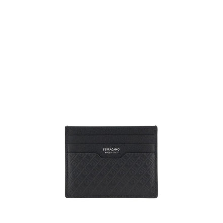 Ferragamo Portofel Negru din Piele de Vițel