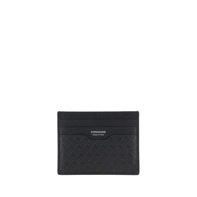 Ferragamo Portofel Negru din Piele de Vițel