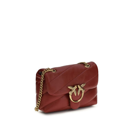 Geantă crossbody PINKO Love Baby bordo din piele