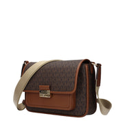Geantă crossbody Michael Kors maro din material textil