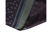 Dolce & Gabbana Scarf Maroon Patterned Silk Neck Foulard 132cm x 33cm