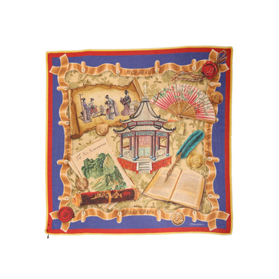 Dolce & Gabbana Multicolor Italy China Shawl Wrap 140cm x 130cm Scarf