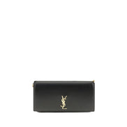 Saint Laurent Husă Telefon Neagră din Piele