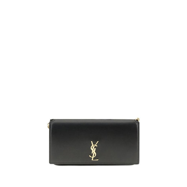 Saint Laurent Husă Telefon Neagră din Piele