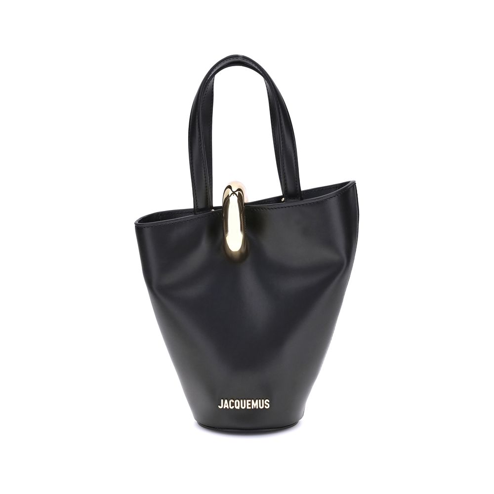 Geantă bucket Jacquemus neagră din piele