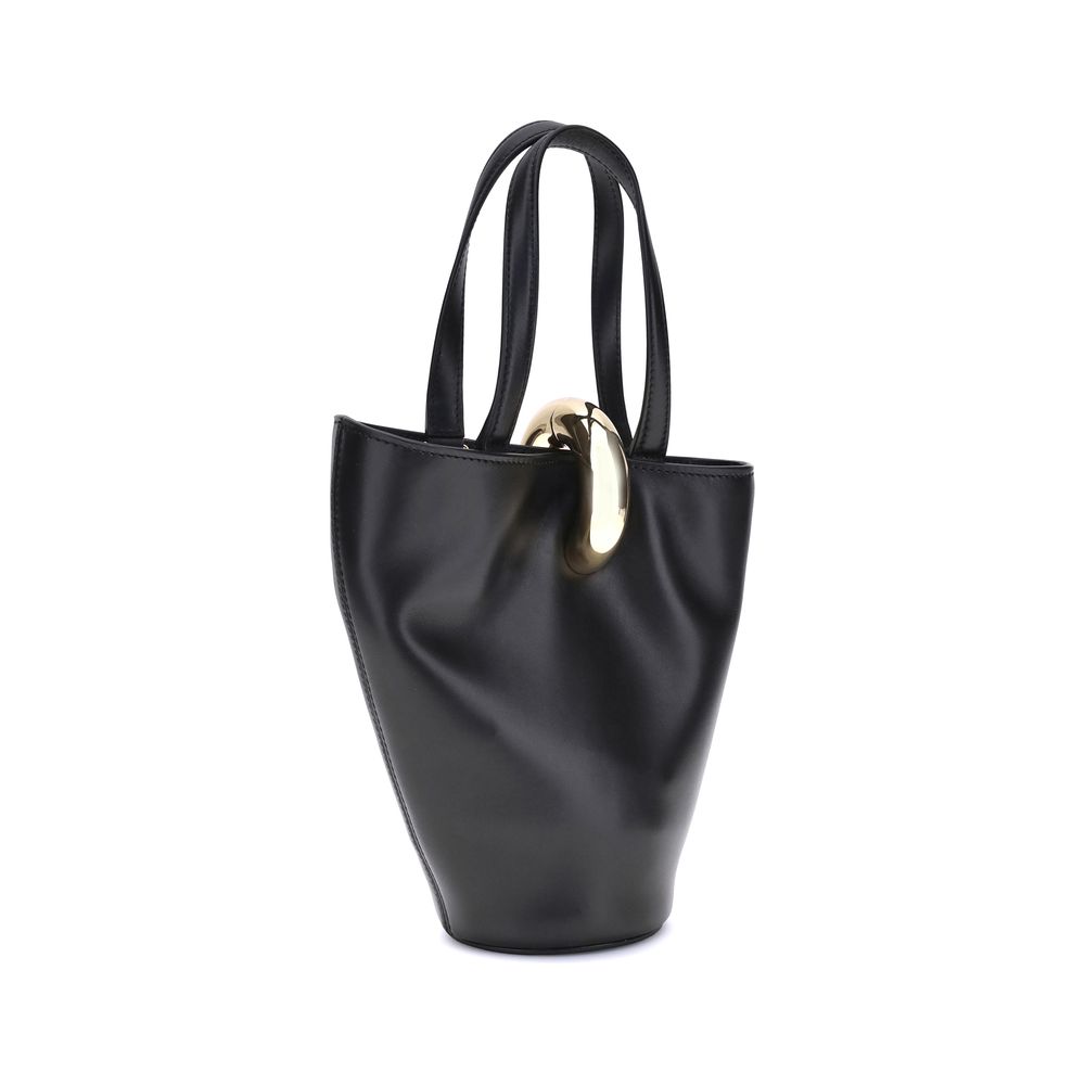 Geantă bucket Jacquemus neagră din piele