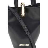 Geantă bucket Jacquemus neagră din piele