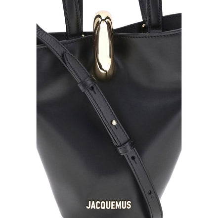 Geantă bucket Jacquemus neagră din piele