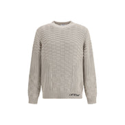 Off-White Hanorac Bej din Bumbac