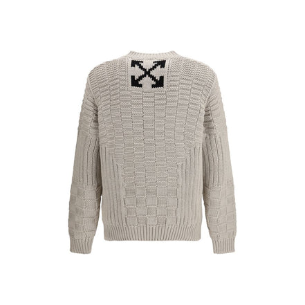 Off-White Hanorac Bej din Bumbac