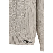 Off-White Hanorac Bej din Bumbac