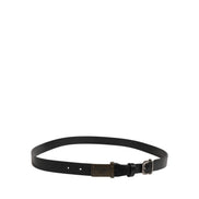 Dolce & Gabbana Black Classic Leather Logo Buckle Belt