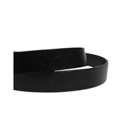 Dolce & Gabbana Black Classic Leather Logo Buckle Belt