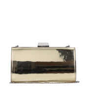 Geantă plic Jimmy Choo din piele aurie