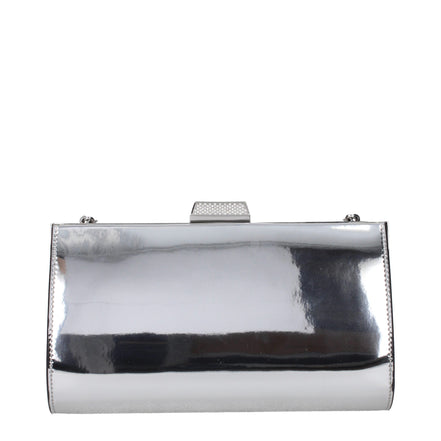 Jimmy Choo Grey Leather Clutch Bag