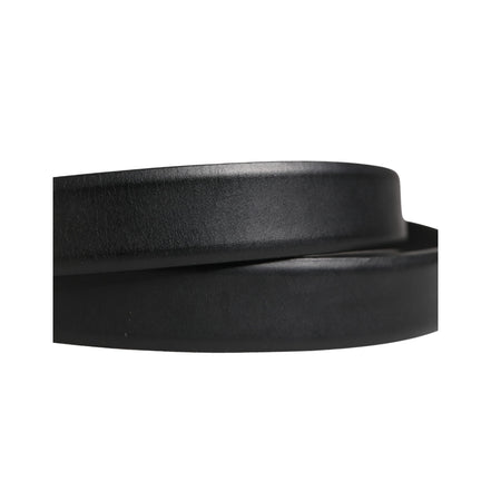 Dolce & Gabbana Black Classic Leather Metal Buckle Belt
