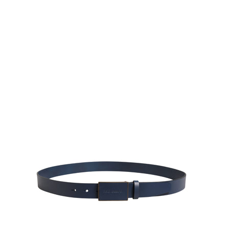 Dolce & Gabbana Blue Logo Metal Buckle Belt