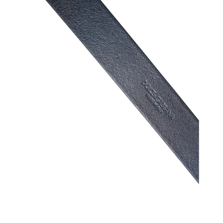 Dolce & Gabbana Blue Logo Metal Buckle Belt